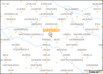 map of Siardeix