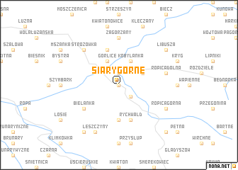 map of Siary Górne