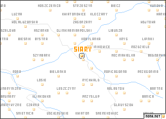 map of Siary