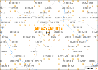 map of Siąszyce Piąte