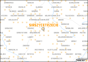 map of Siąszyce Trzecie