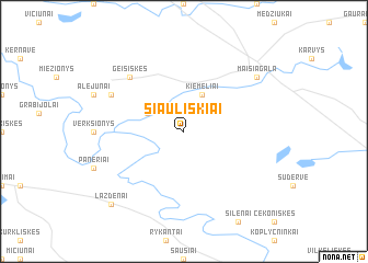 map of Siauliškiai