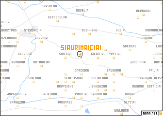 map of Siaurimaičiai