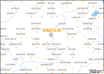 map of Siautilai