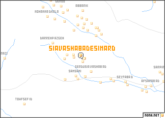 map of Sīāvashābād-e Sī Mard