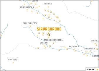 map of Sīāvashābād