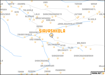 map of Sīāvash Kolā