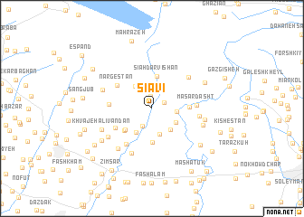 map of Sīāvī