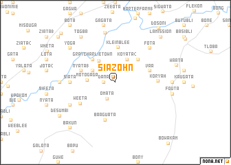 map of Siazohn