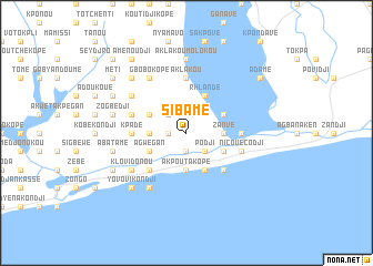 map of Sibamé