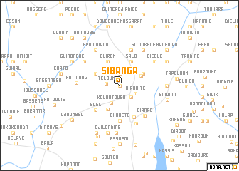 map of Sibanga