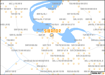 map of Sibanor