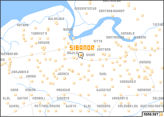 map of Sibanor