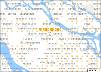 map of Sibarāmpur