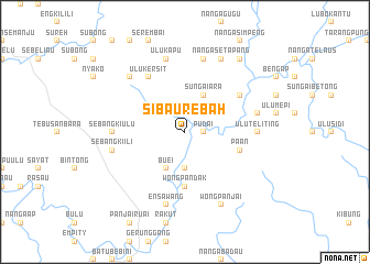 map of Sibau Rebah