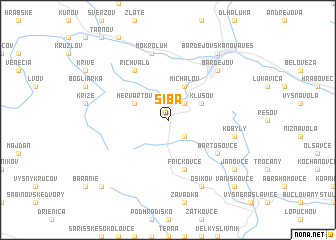 map of Šiba
