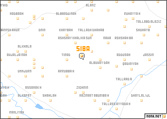 map of Sibā‘