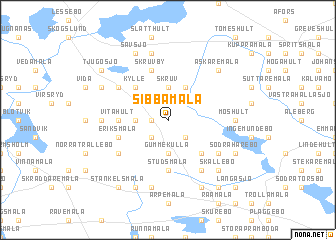 map of Sibbamåla