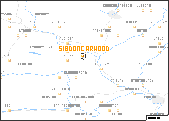 map of Sibdon Carwood