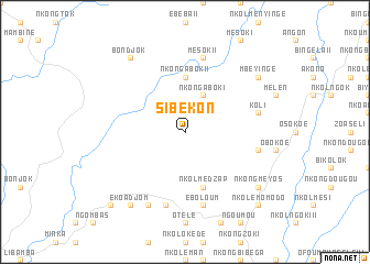 map of Sibékon