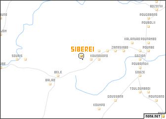 map of Sibéré I