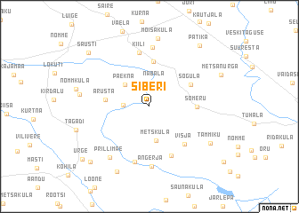 map of Siberi