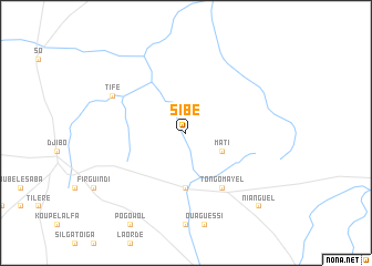 map of Sibé