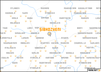 map of Sibhozweni