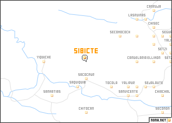 map of Sibicté