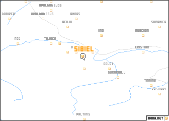 map of Sibiel