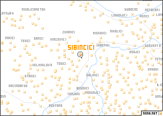 map of Sibincići