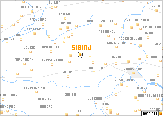 map of Sibinj