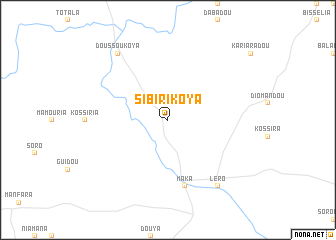 map of Sibirikoya