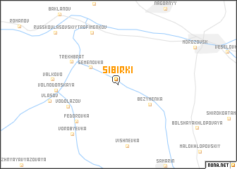 map of Sibirki