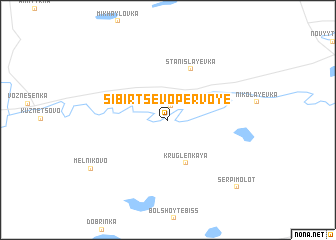 map of Sibirtsevo Pervoye