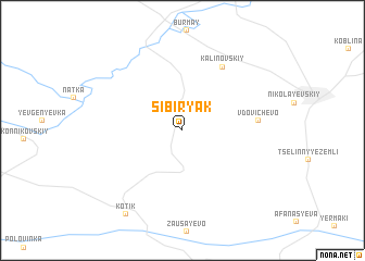 map of Sibiryak