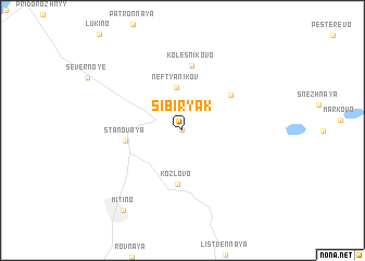 map of (( Sibiryak ))