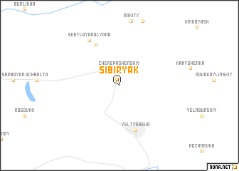 map of Sibiryak