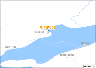 map of Sibiryak