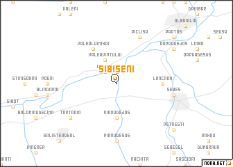 map of Sibişeni