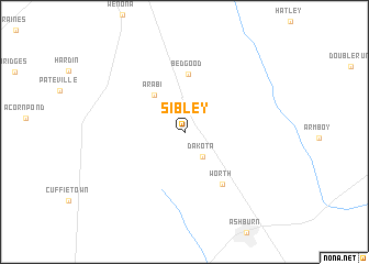 map of Sibley