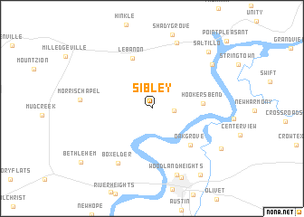 map of Sibley