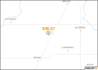 map of Sibley