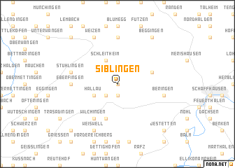 map of Siblingen