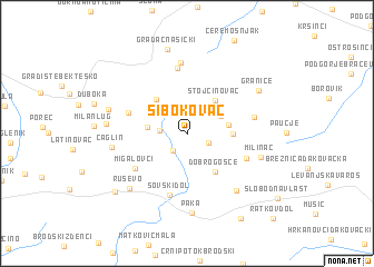 map of Šibokovac