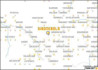 map of Sībon-e Bālā