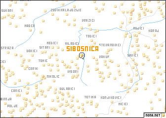 map of Šibošnica