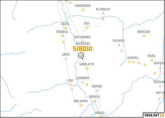 map of Sibowi