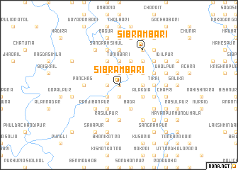 map of Sibrāmbāri