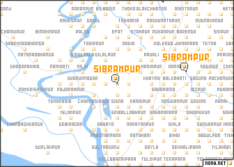 map of Sibrāmpur